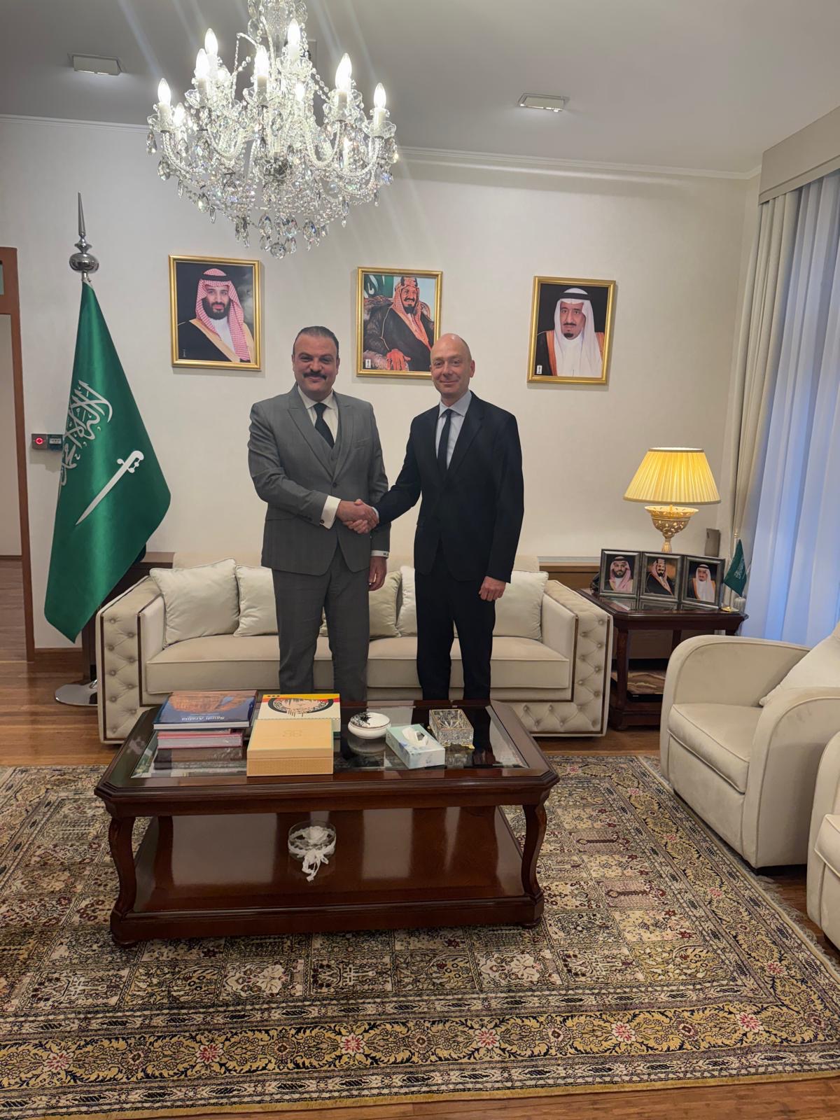 His Excellency Ambassador Majed Al-Abdan received honourable Justice Dr. Ákos Kozma