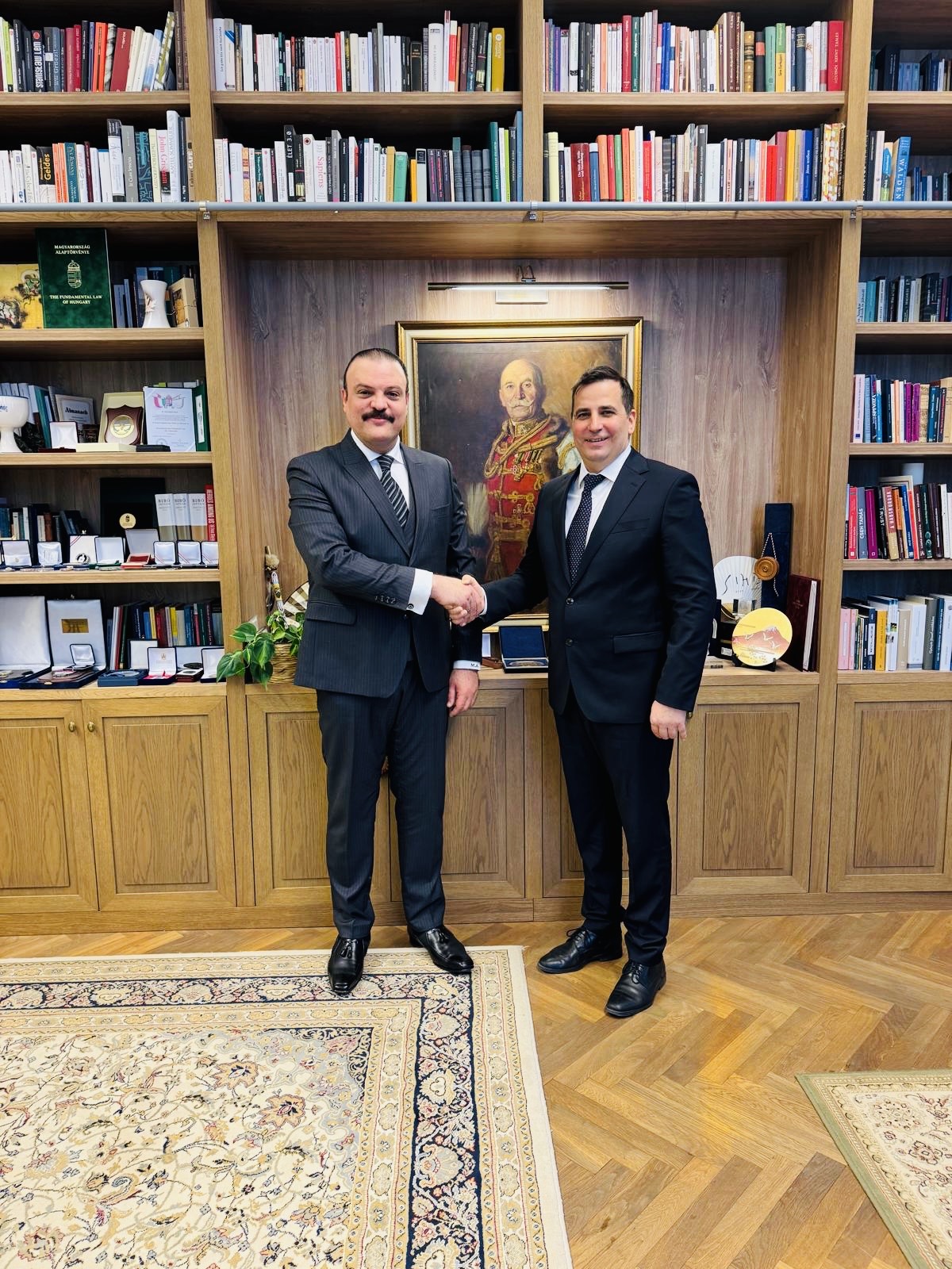 His Excellency the Ambassador meets with the President of Ludovika University